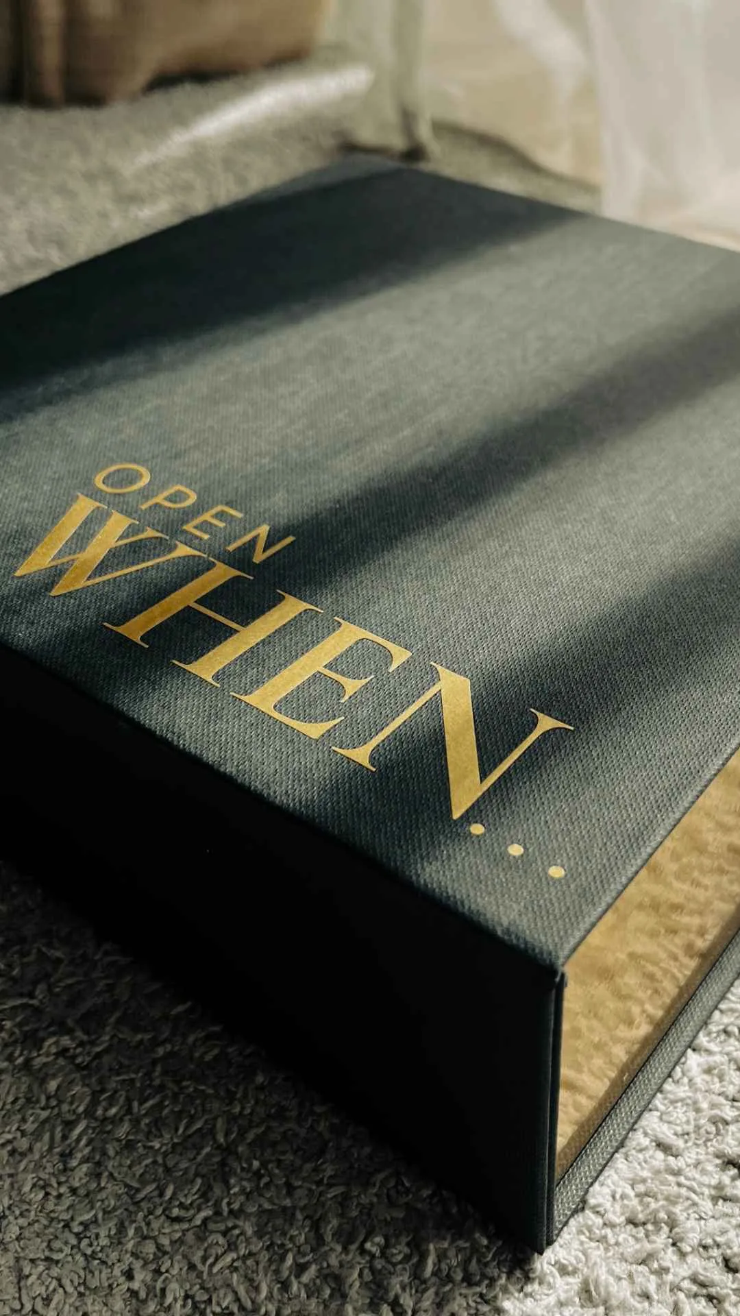 Elegante "Open When" Geschenkbox