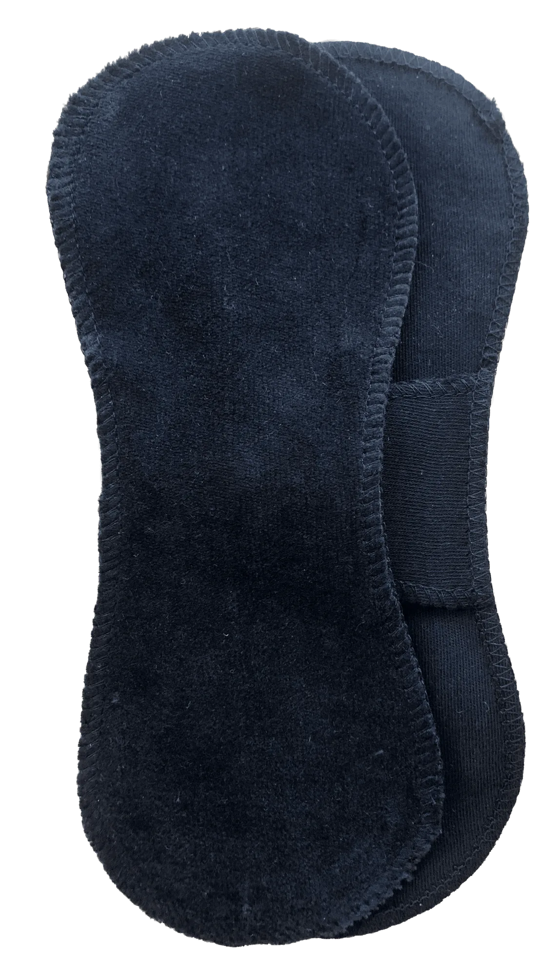 Black Mini-Long Pad - Organic Cotton Pantyliner