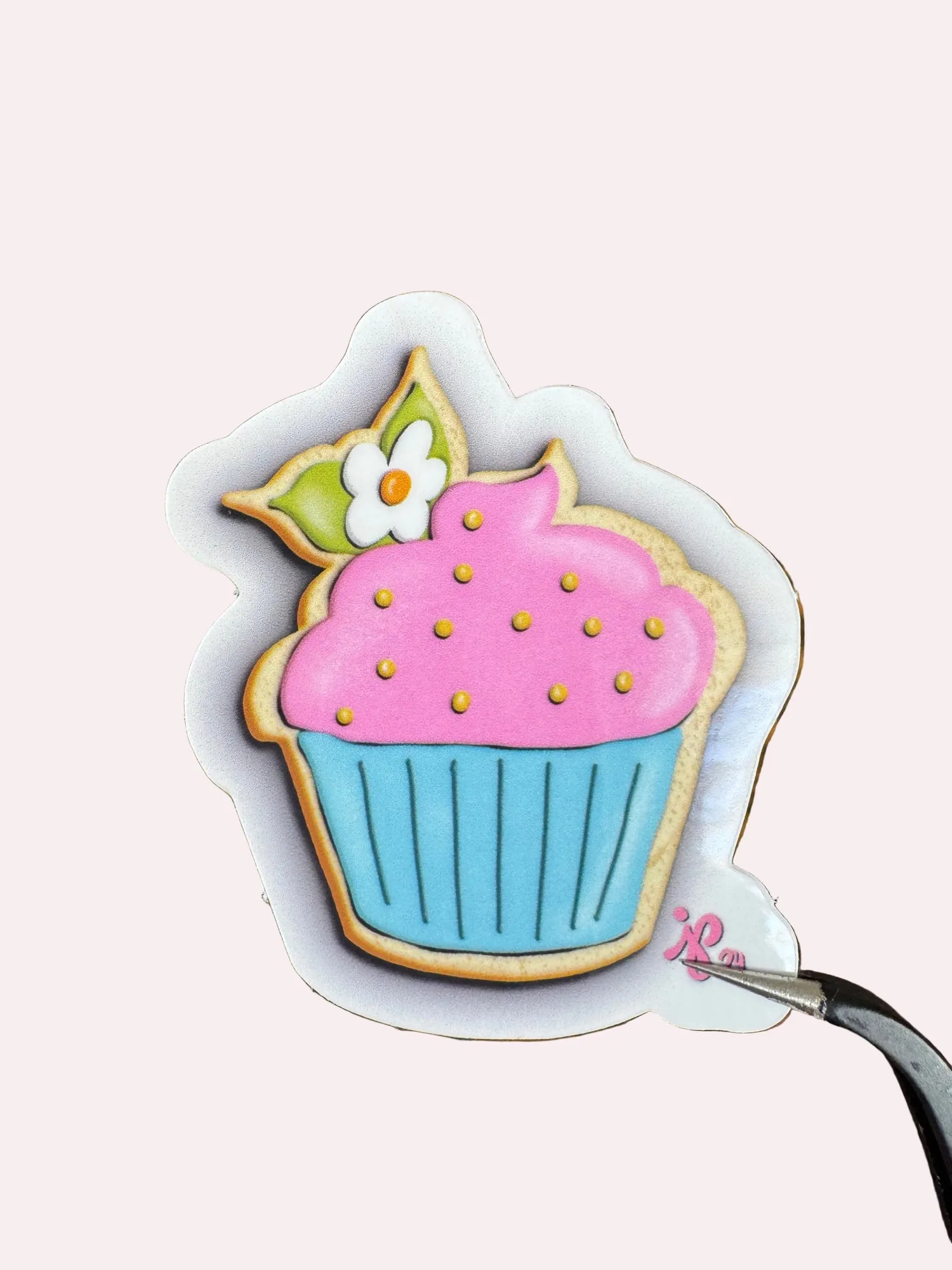 Cupcake Cookie Glossy Sticker