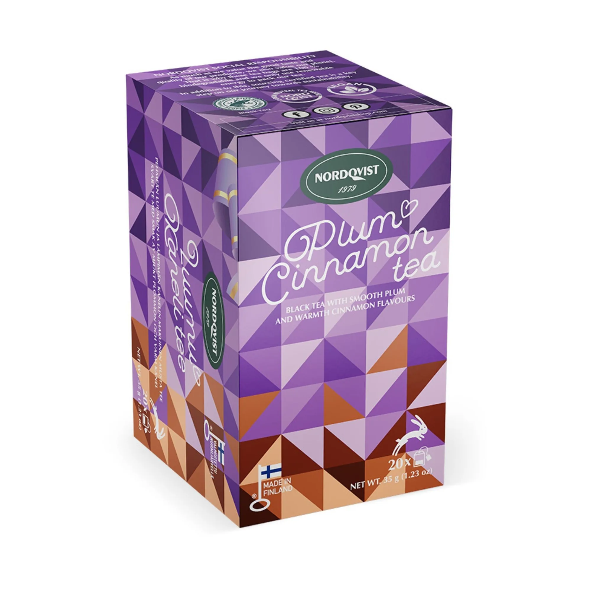 Plum Cinnamon Tea Review: A Cozy Nordic Spiced Blend from Nordqvist