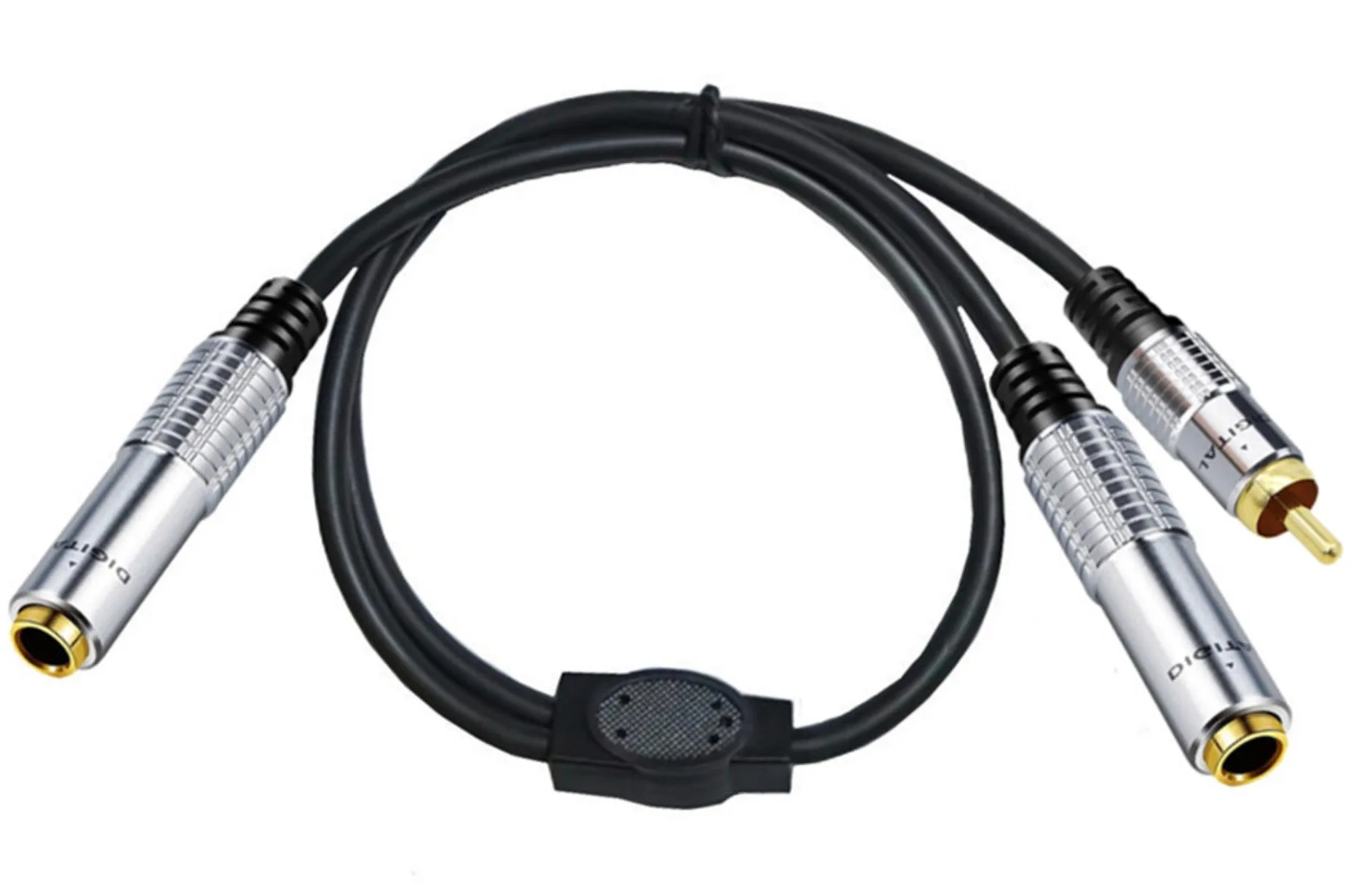 Using a 6.35mm TRS Female to Dual RCA Male Adapter