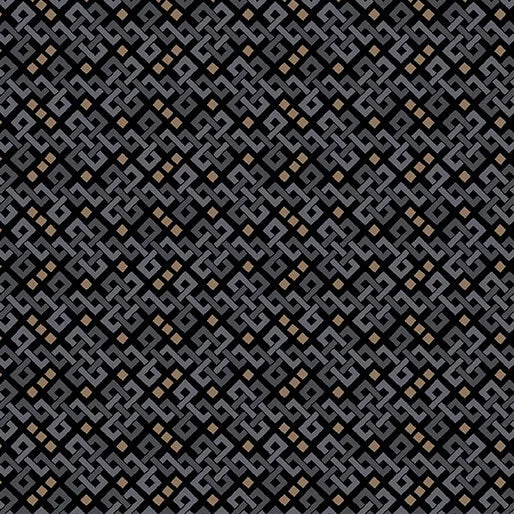 Mazed Texture Black/Grey from Into the Wild by Benartex