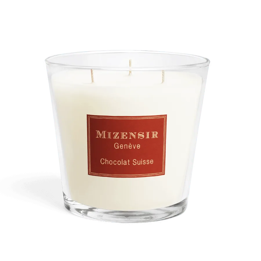 Chocolat Suisse | Grande bougie parfumée