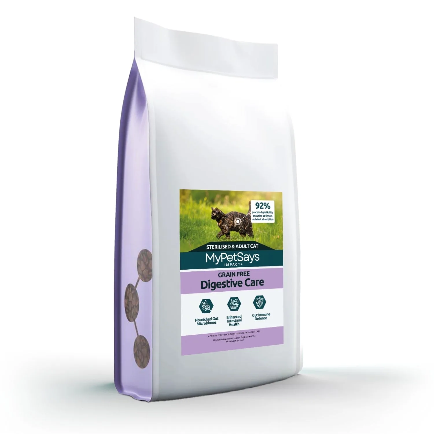 Impact+ Hypoallergenic Adult & Sterilised Cat Food for Digestive Care - Turkey & Salmon