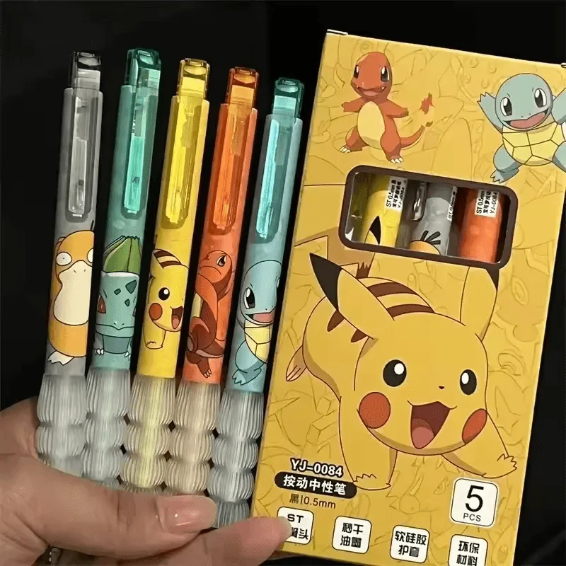 Pokémon Kanto Starters Gel Pen Set (5pcs)