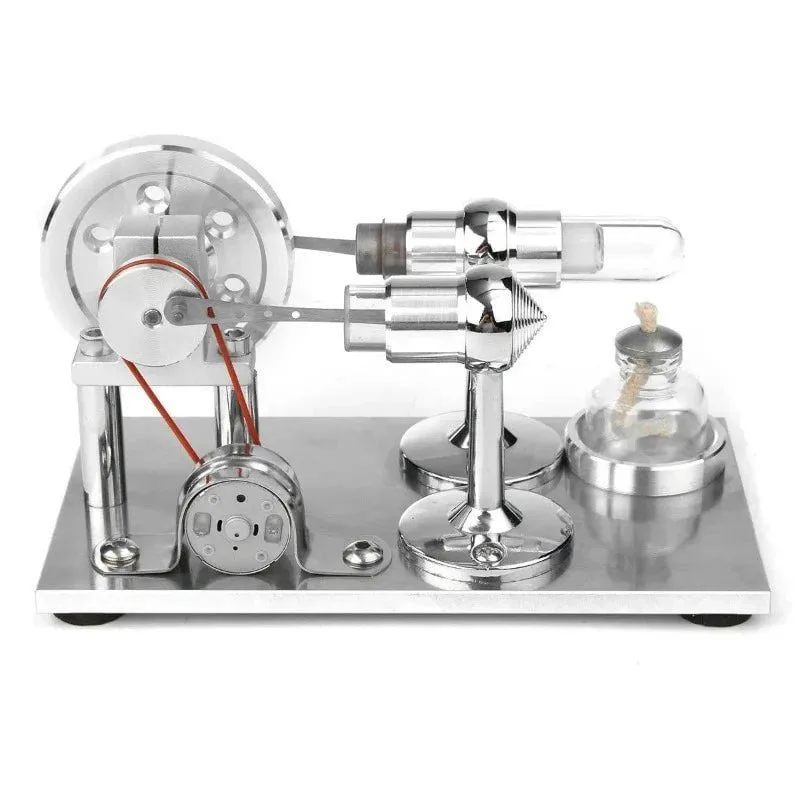 Candle-Powered Stirling Engine