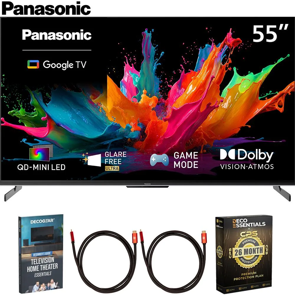 Panasonic 55" W85C 4K QD-Mini LED Google TV 2026 con pack de protección de 26 meses