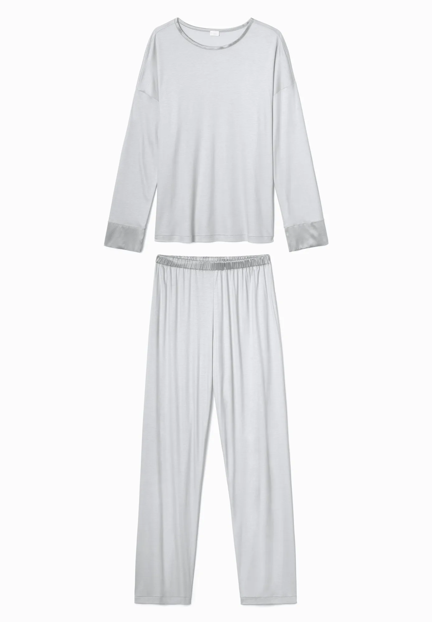 Sueños de Seda | Pijama largo - mármol gris