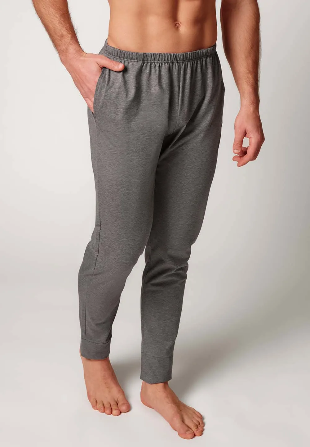 Comfort Sleep Hose lang | grey melange 110119-01H429