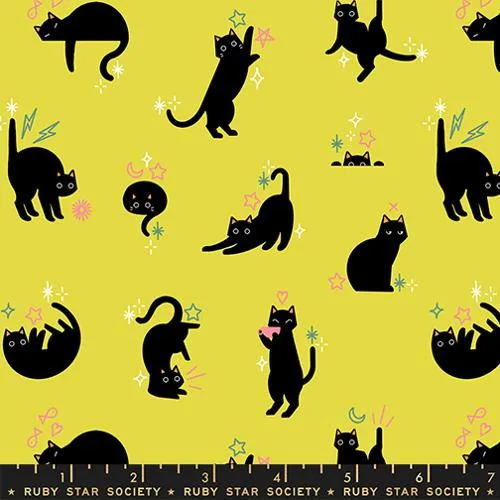 Freaky Familiars RS5193 11 Citron Fabric