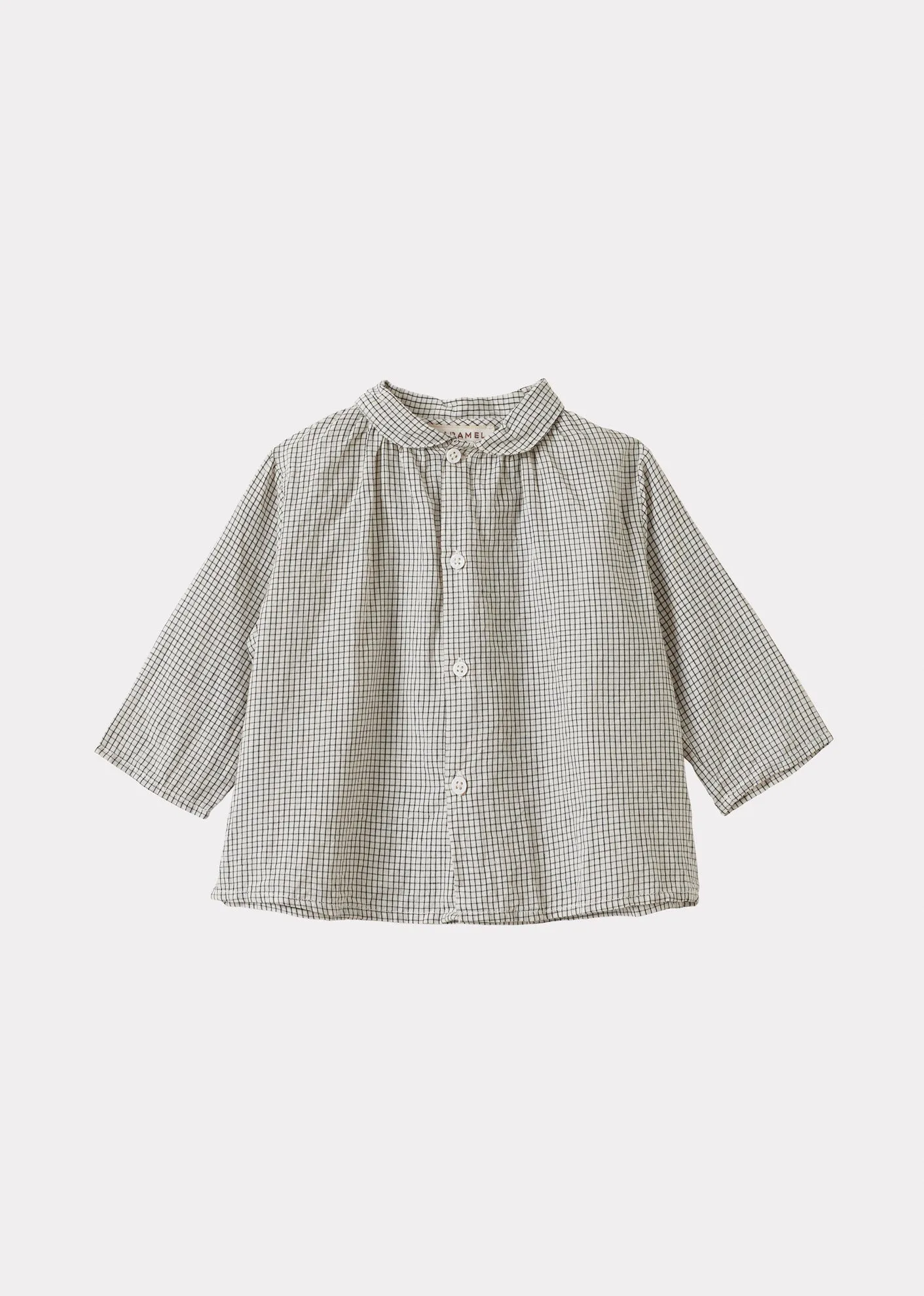 ALOE BABY SHIRT - BLACK CHECK