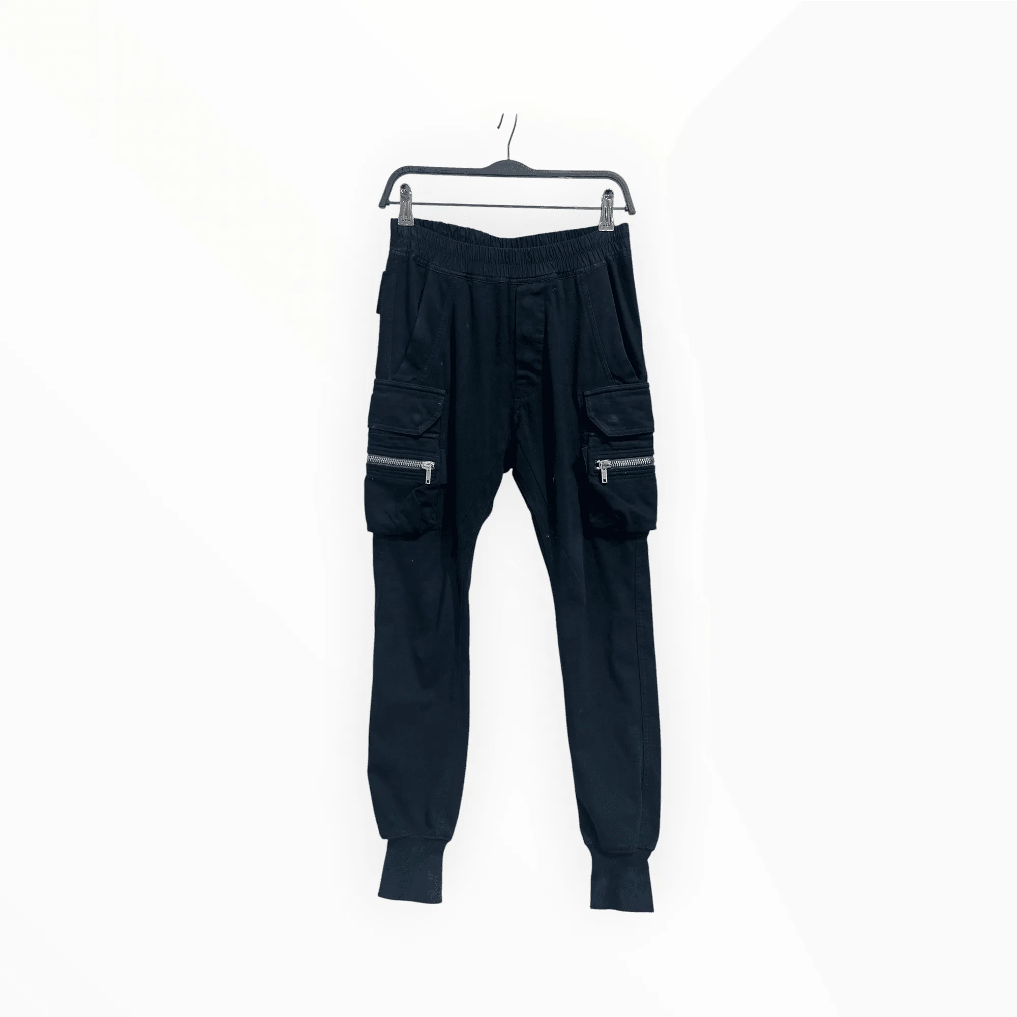 Rick Owens/Bottoms/46/Cotton/BLK/CARGO SWEATS