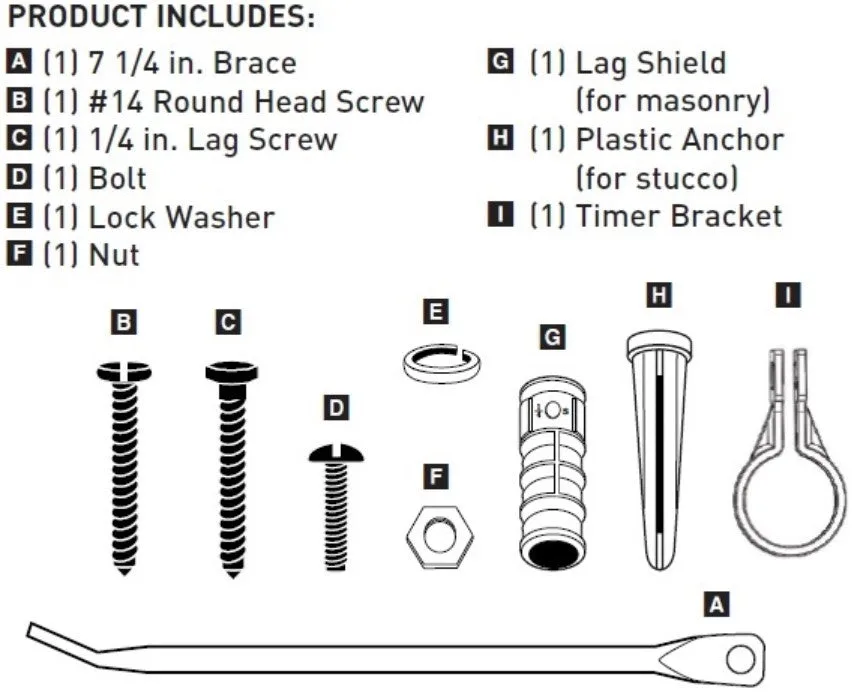 Hardware Kit, Digital 3 Outlet Timer