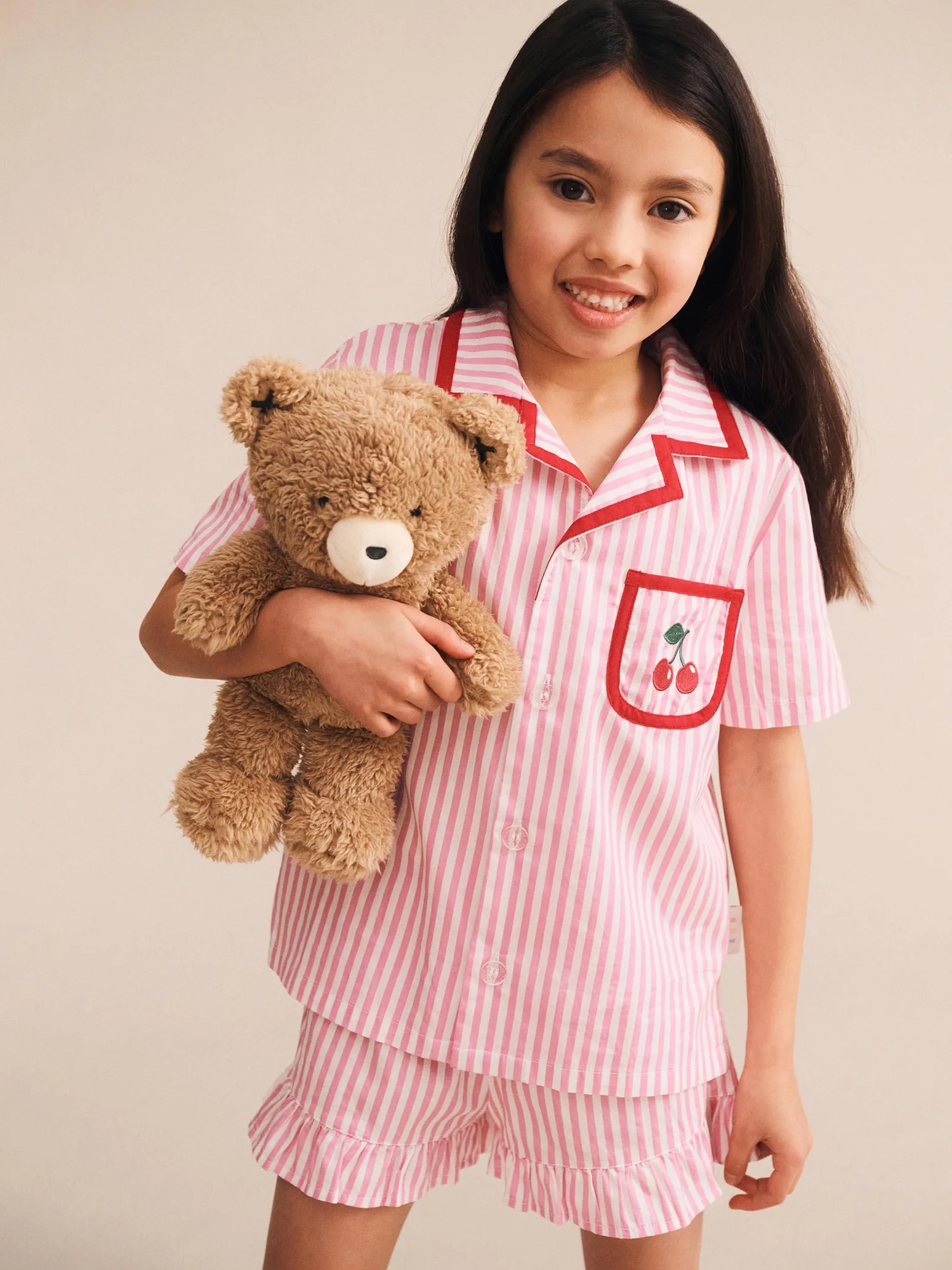 Strawberry Stripe Cherry PJ Set