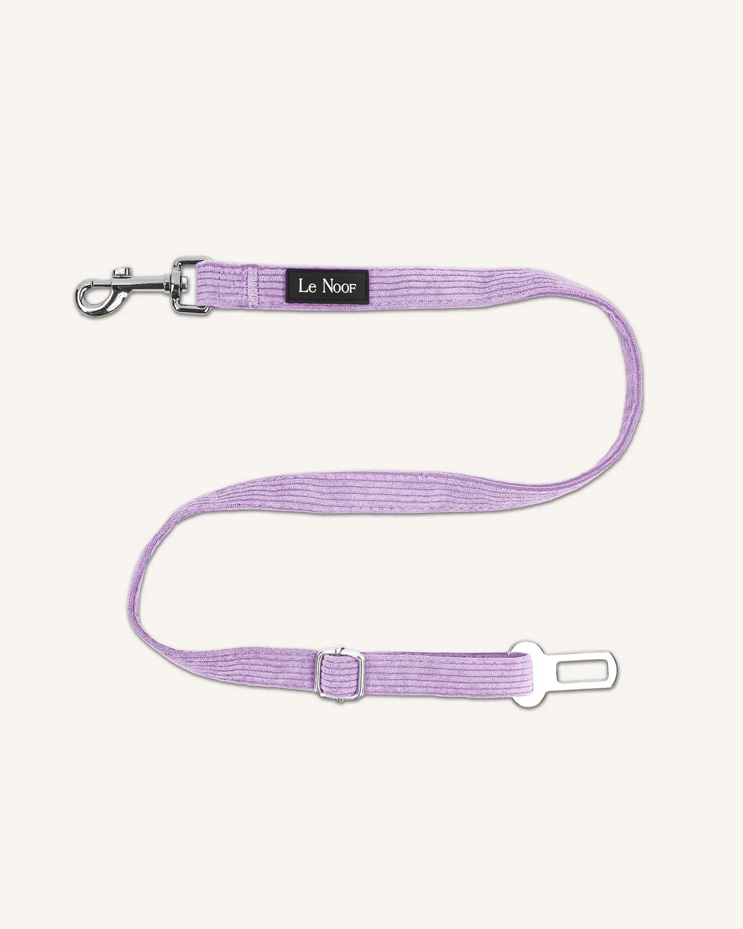 Lavender Corduroy Dog Seat Belt