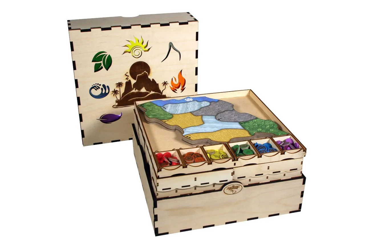 整理Spirit Island:收納盒與籃子套裝