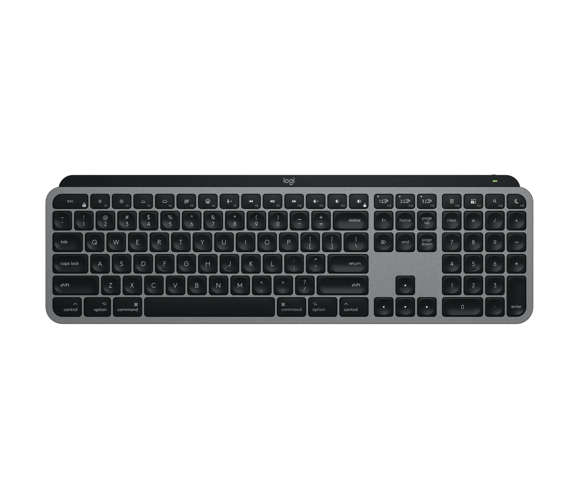 Refurbished MX Keys S for Mac - Space Gray - English US (QWERTY)