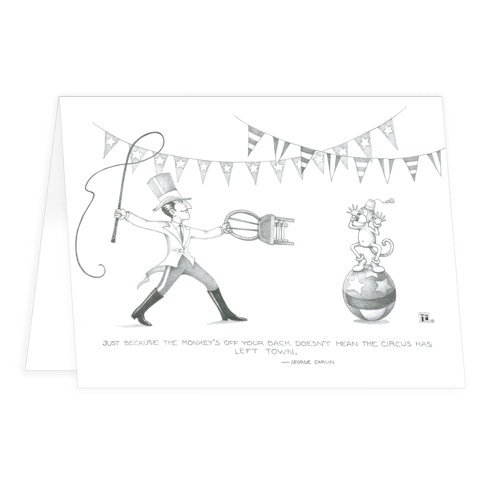 Circus Left Town Engeldark Card