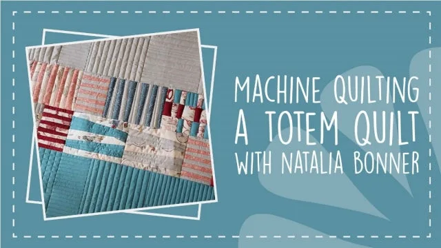 Machine Quilting a Totem Quilt