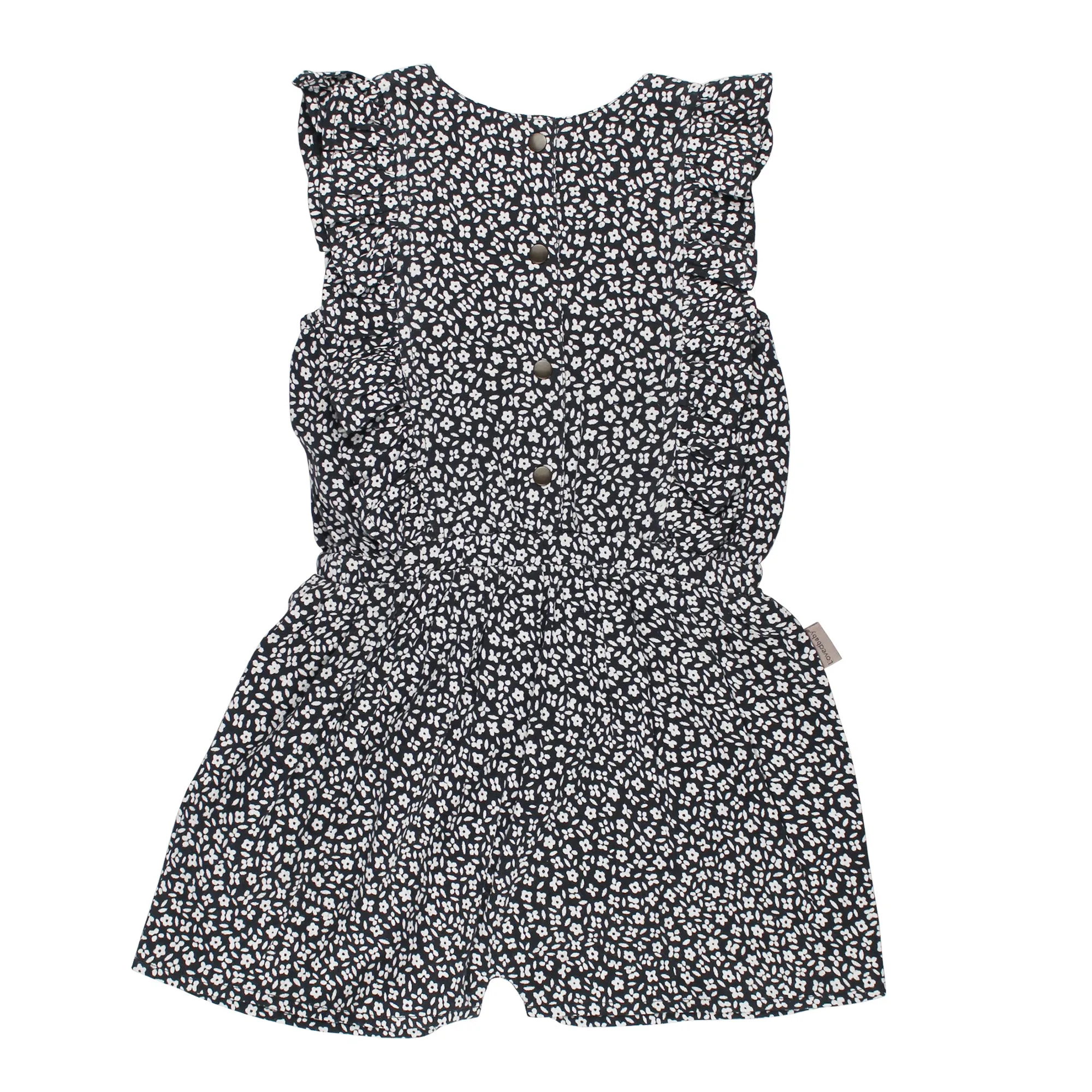 Chia Floral | Kids' Organic Muslin Ruffle Jumper
