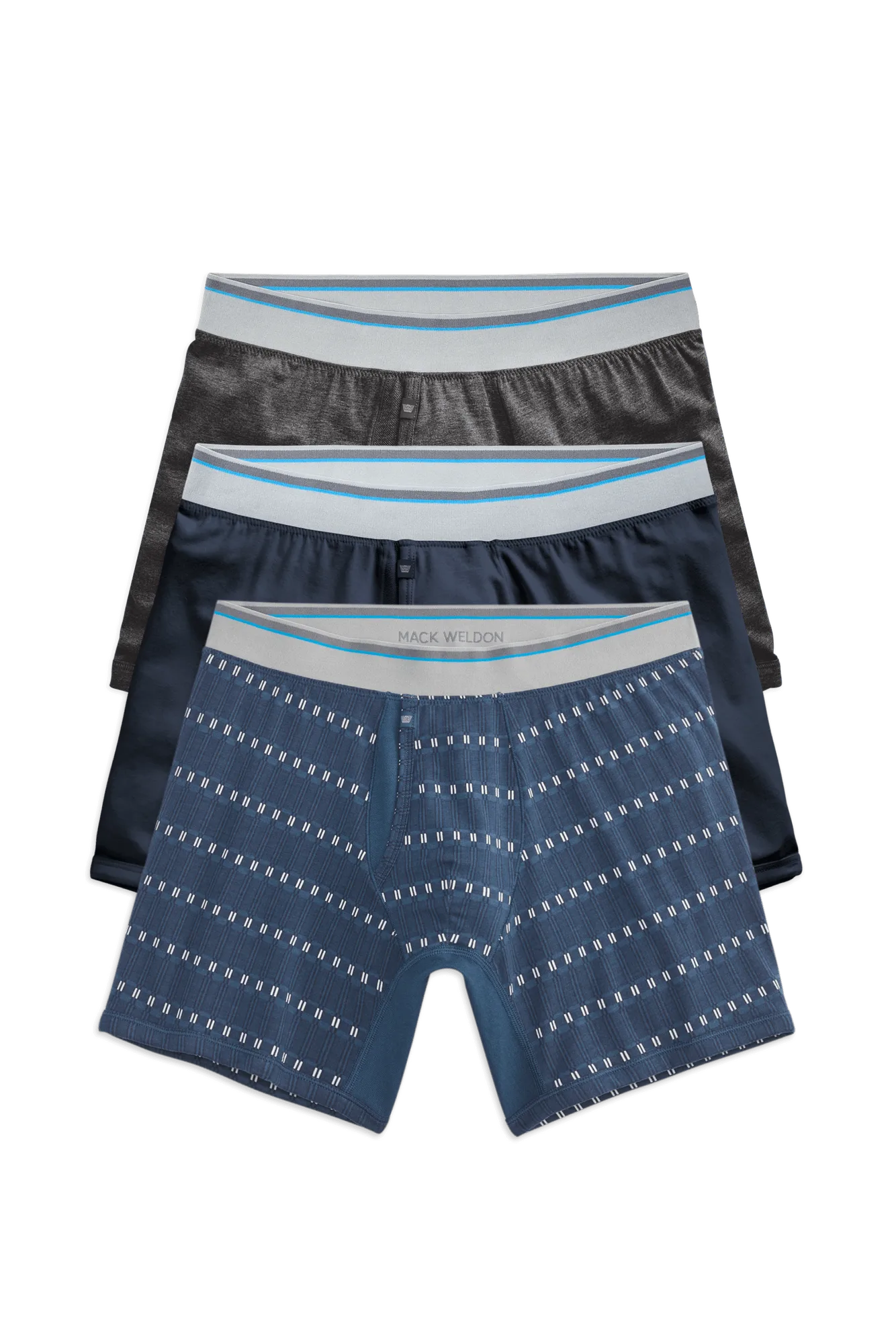 3-Pack 18-Hour Jersey Boxer Briefs Stormy Night