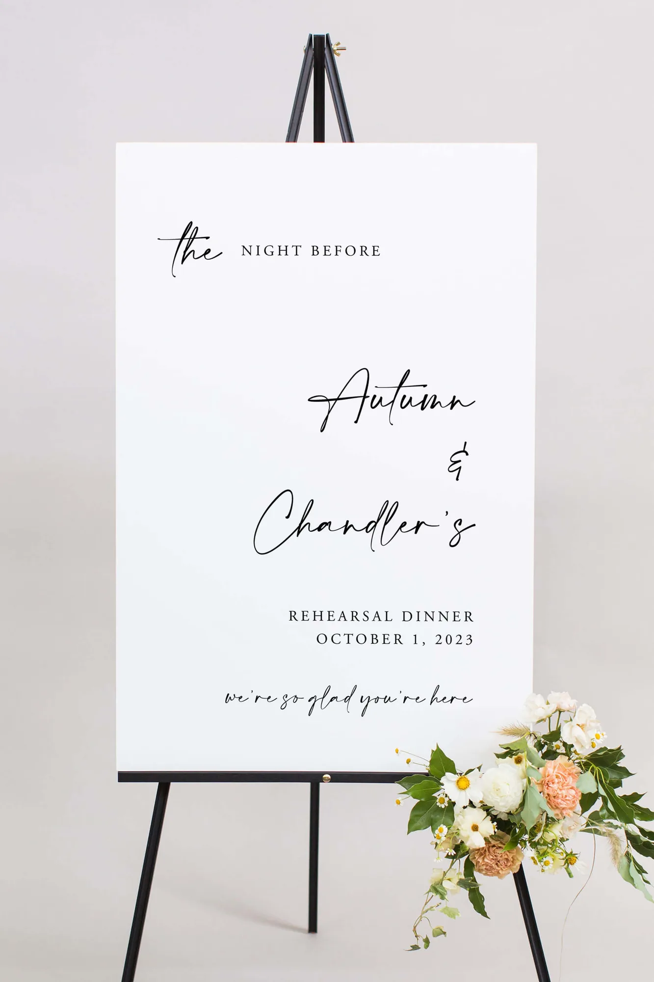 Rehearsal Dinner Poster | The Autumn