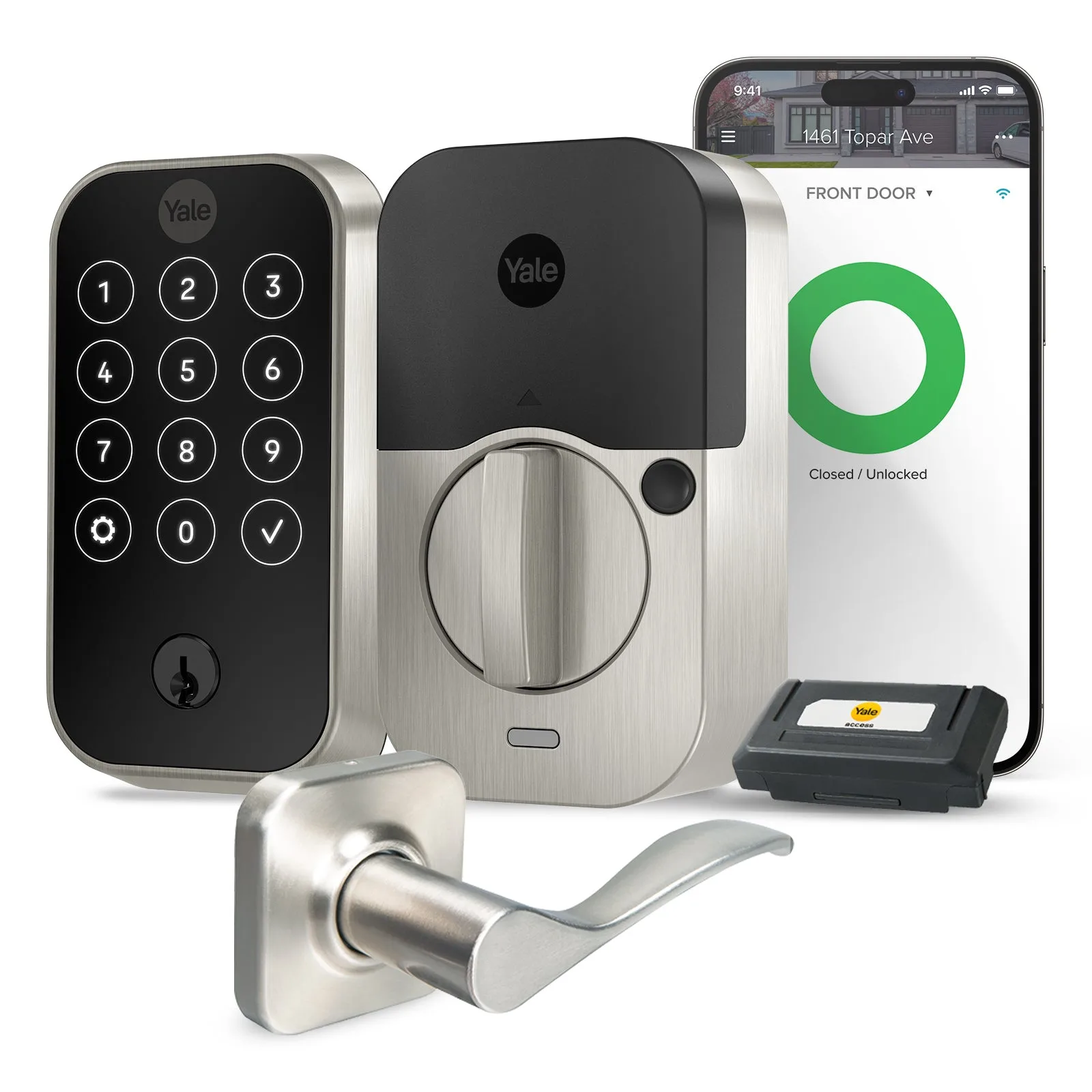 Yale Assure Lock 2 Touchscreen Bundle: Norwood Lever Setup
