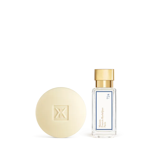 Sådan lægger du 724 duftsæbe og eau de parfum i lag
