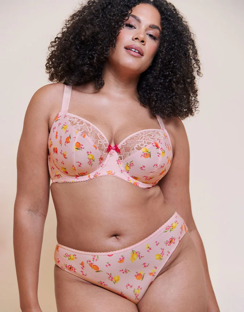 Curvy Kate Spellbound bedruckter Balcony-BH Blush Floral Print