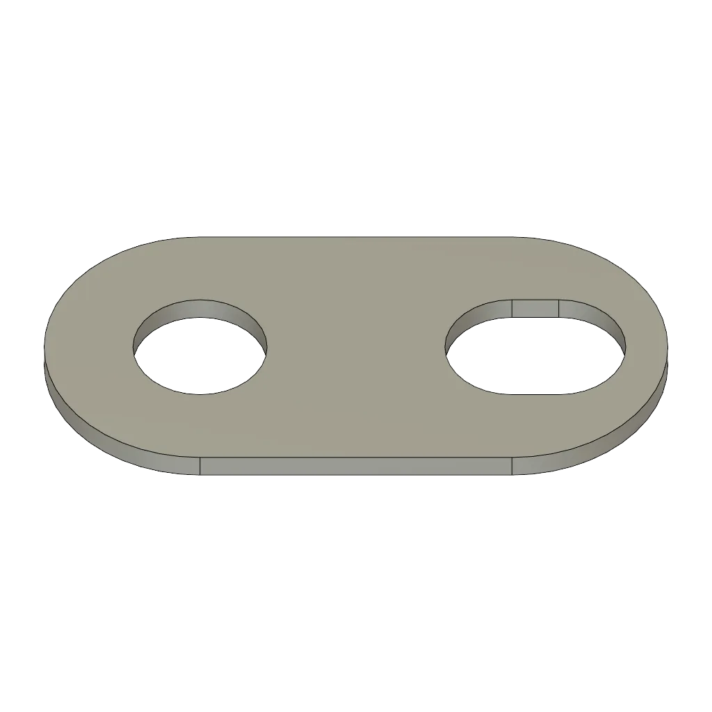 Flat bar 2-hole