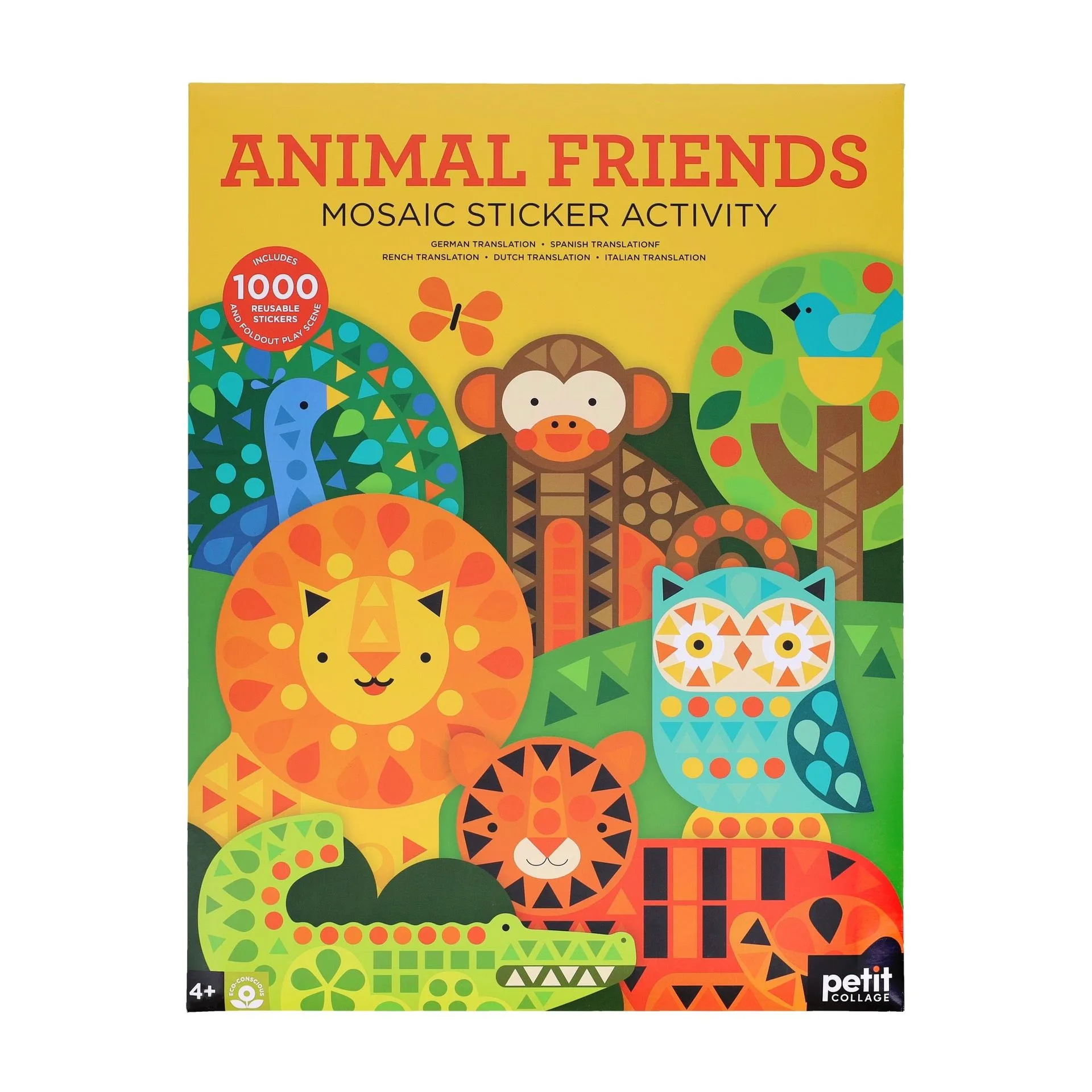 Mosaic Sticker Activity: Animal Friends
