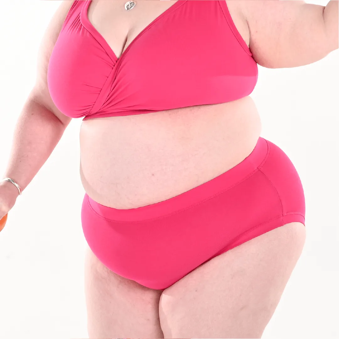 High Rise Briefs - Raspberry ***