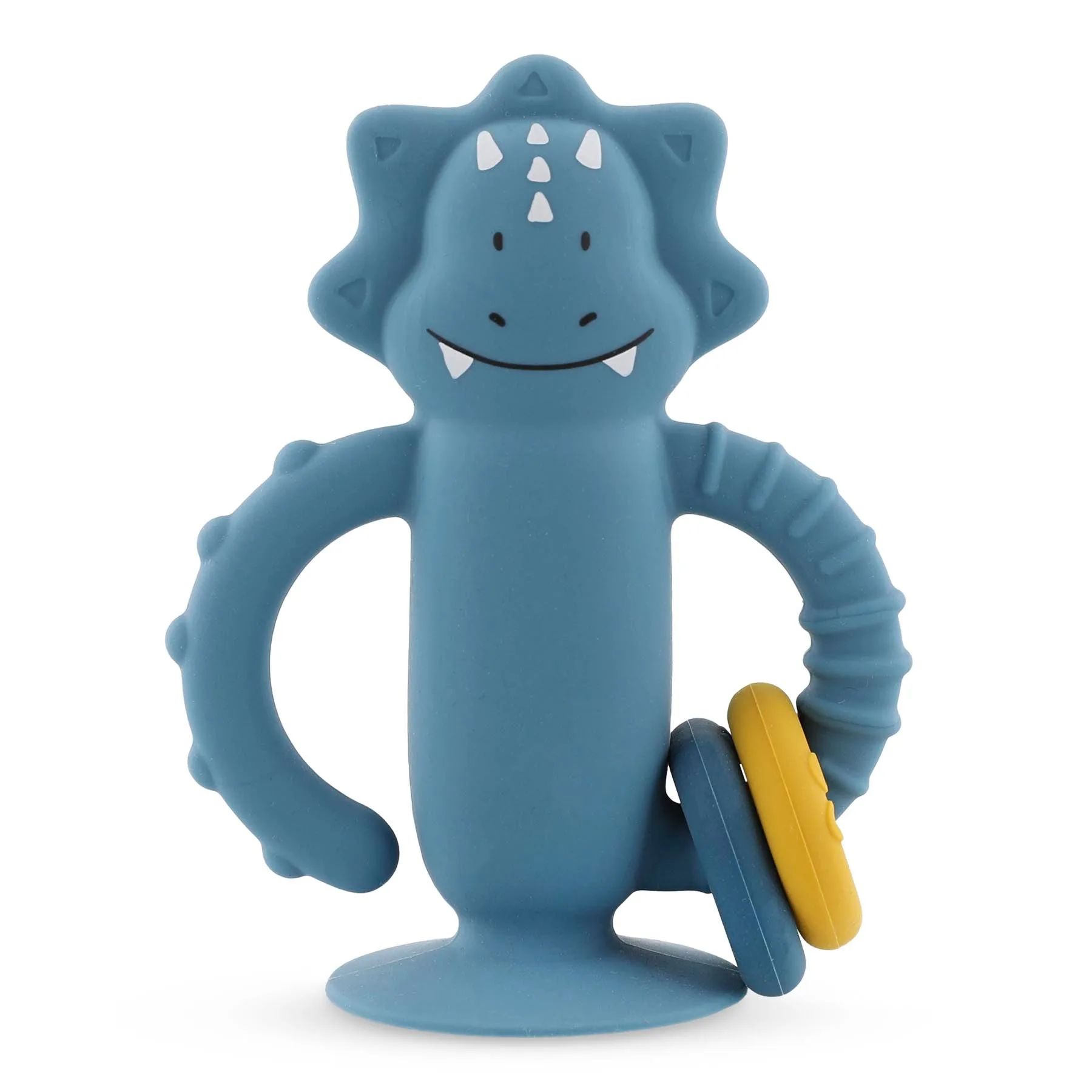 Silicone sensory suction toy - Mr. Triceratops