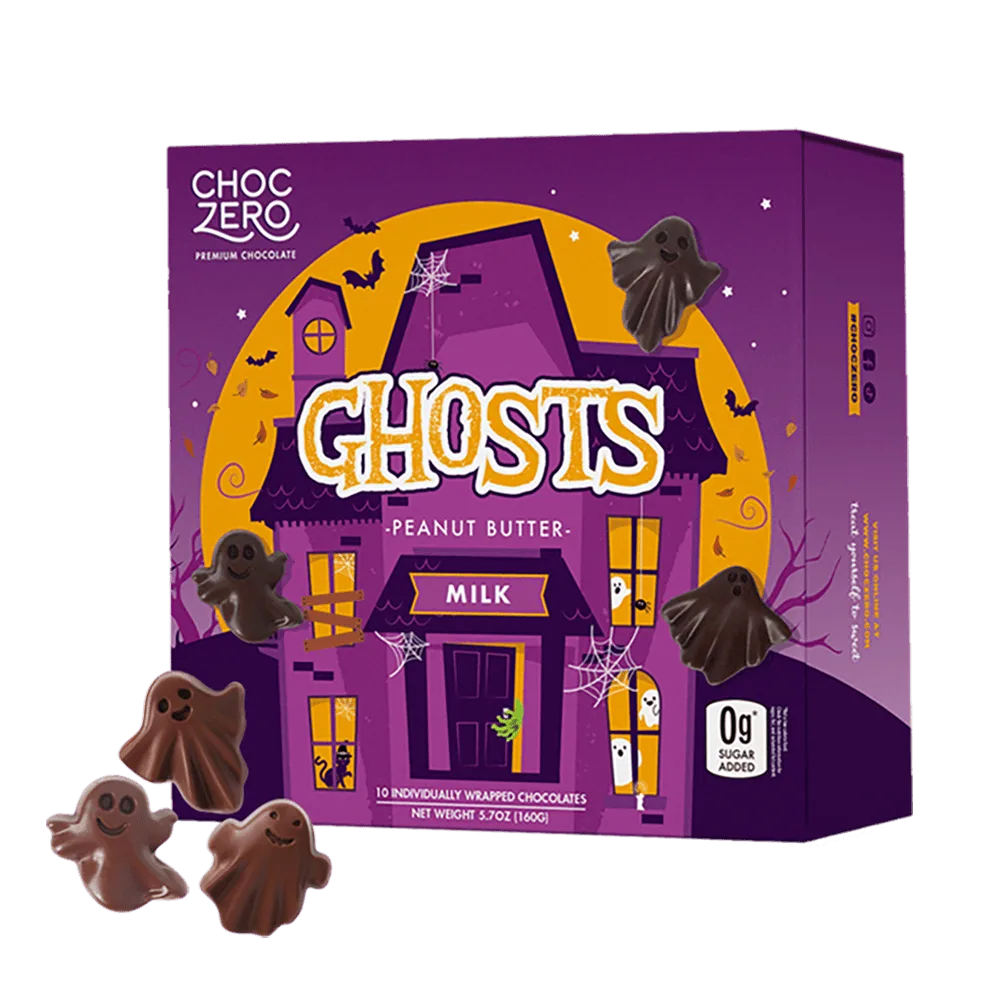 Milk Chocolate Peanut Butter Ghosts im Test: Ein gruselig-leckeres Keto-Halloween-Süßigkeit