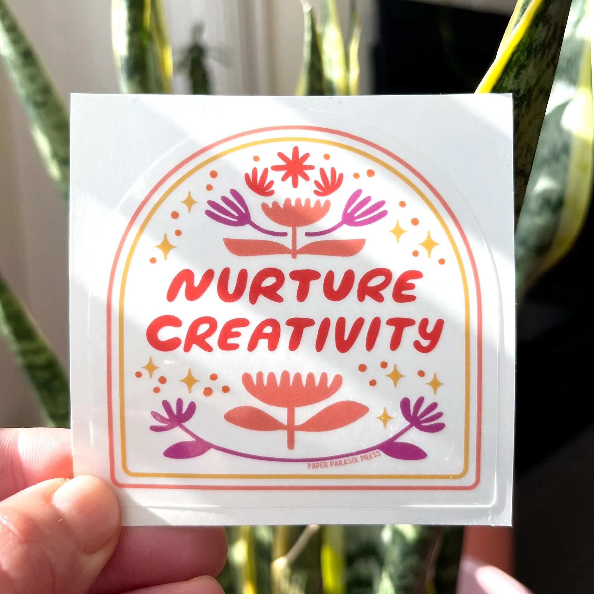 Nurture Creativity Clear Sticker: Uses and Ideas
