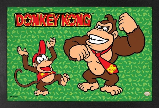 Donkey Kong - Monkey Business - Framed Gel Coated Poster