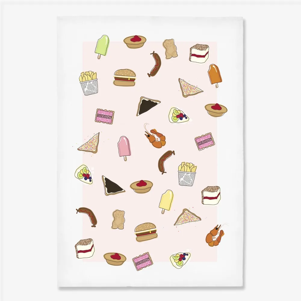 TEA TOWEL - ICONIC AUSTRALIAN FOODS