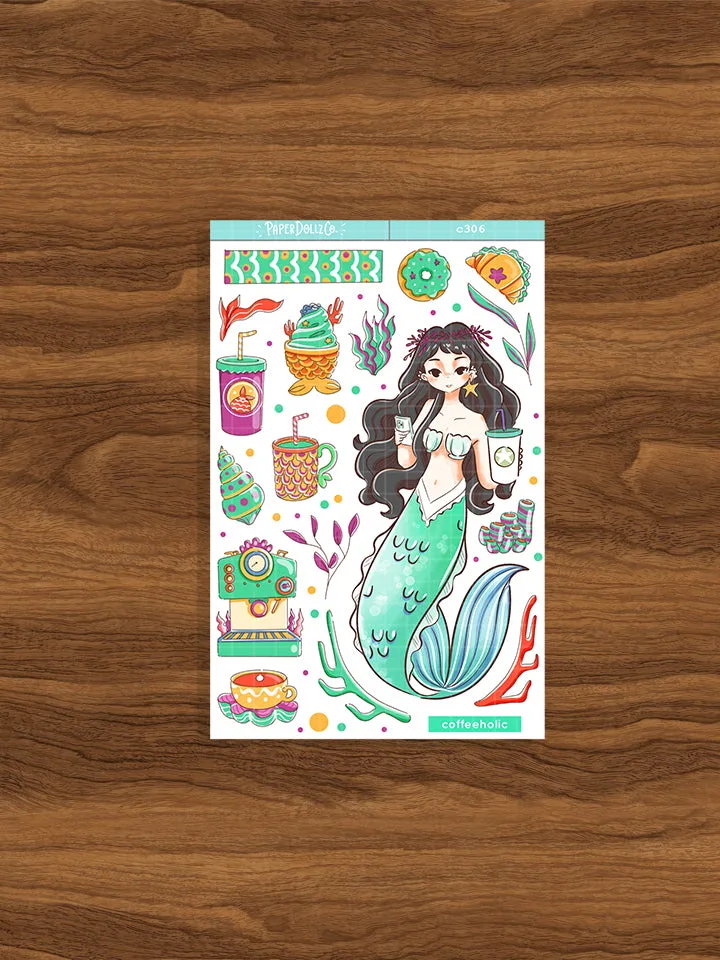 Cafetero | Las Sirenas Modernas | Pegatinas de colección | C306