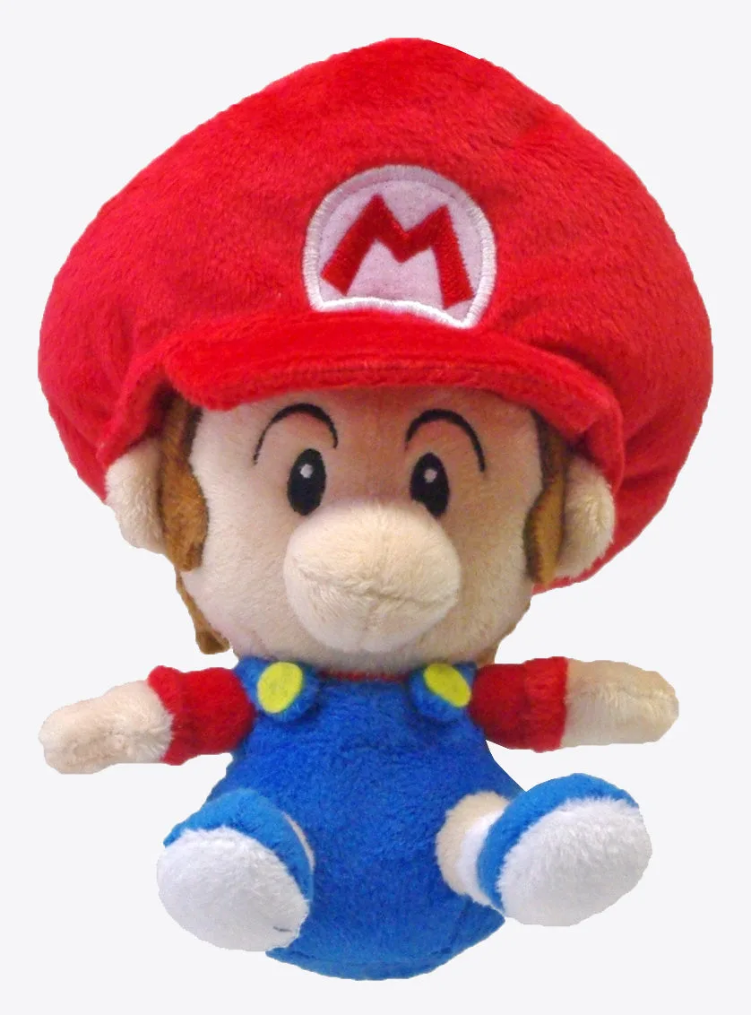 Baby Mario vs Guscio di Bowser: Peluche da 6 pollici