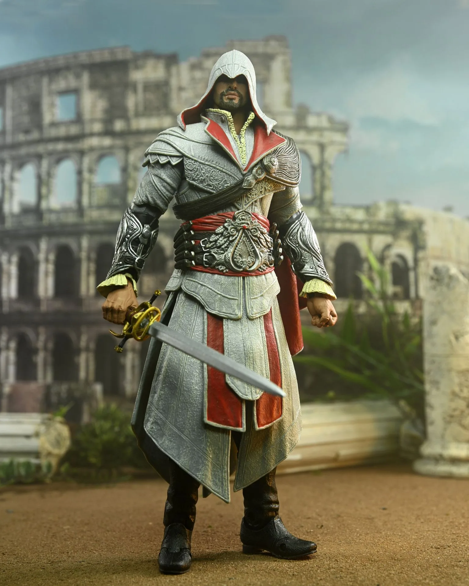 Assassin's Creed: Brotherhood - Figura de Ação Ezio Auditore à Escala de 7"