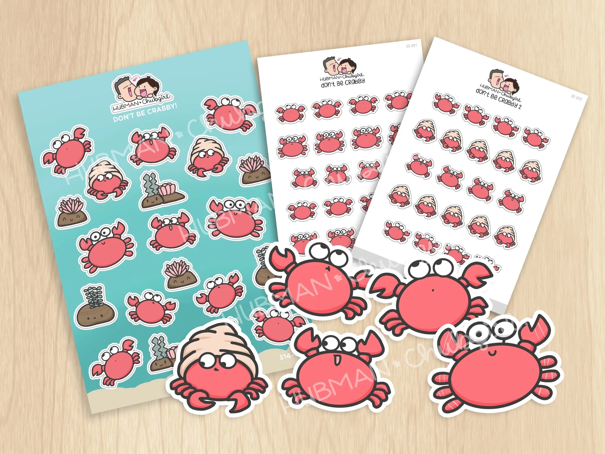 Crabby Sticker Set