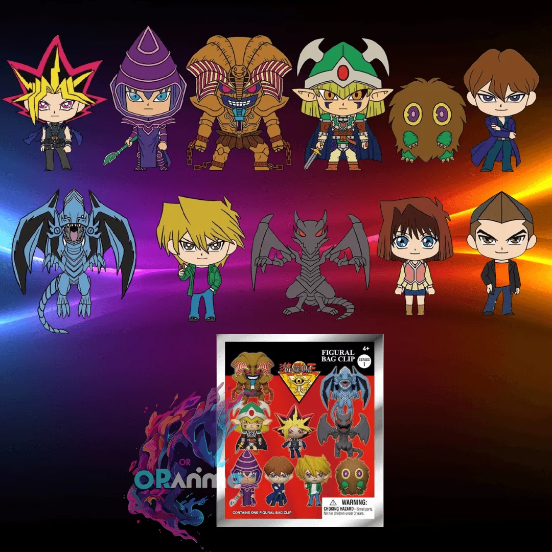 Monogram: Yu-Gi-Oh Series 1 - 3D Figural Foam Bag Clip - 1 Blind Bag Keychain