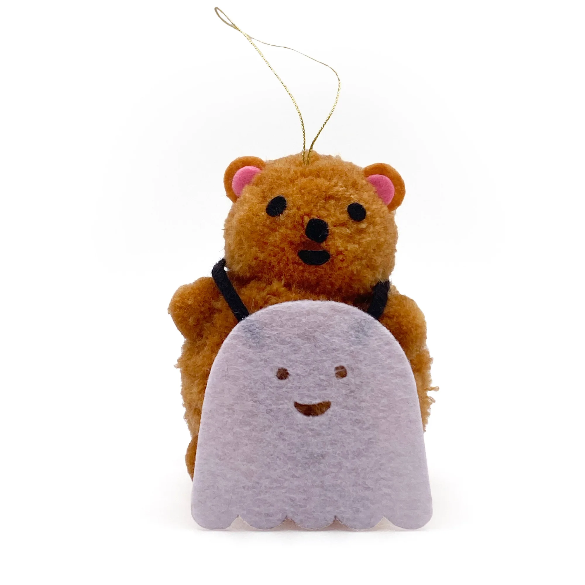 Adorno de pompones Ghost Bear