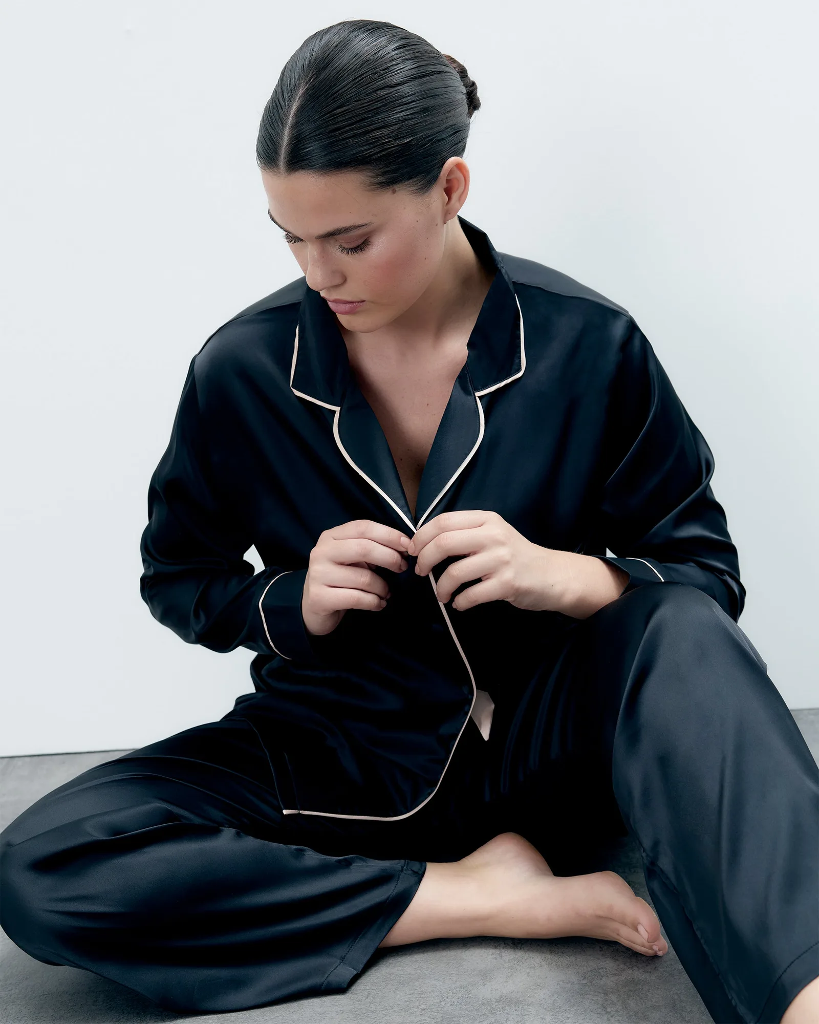 Claudia Shirt Trouser vs Abigail Short Set: Satin Loungewear