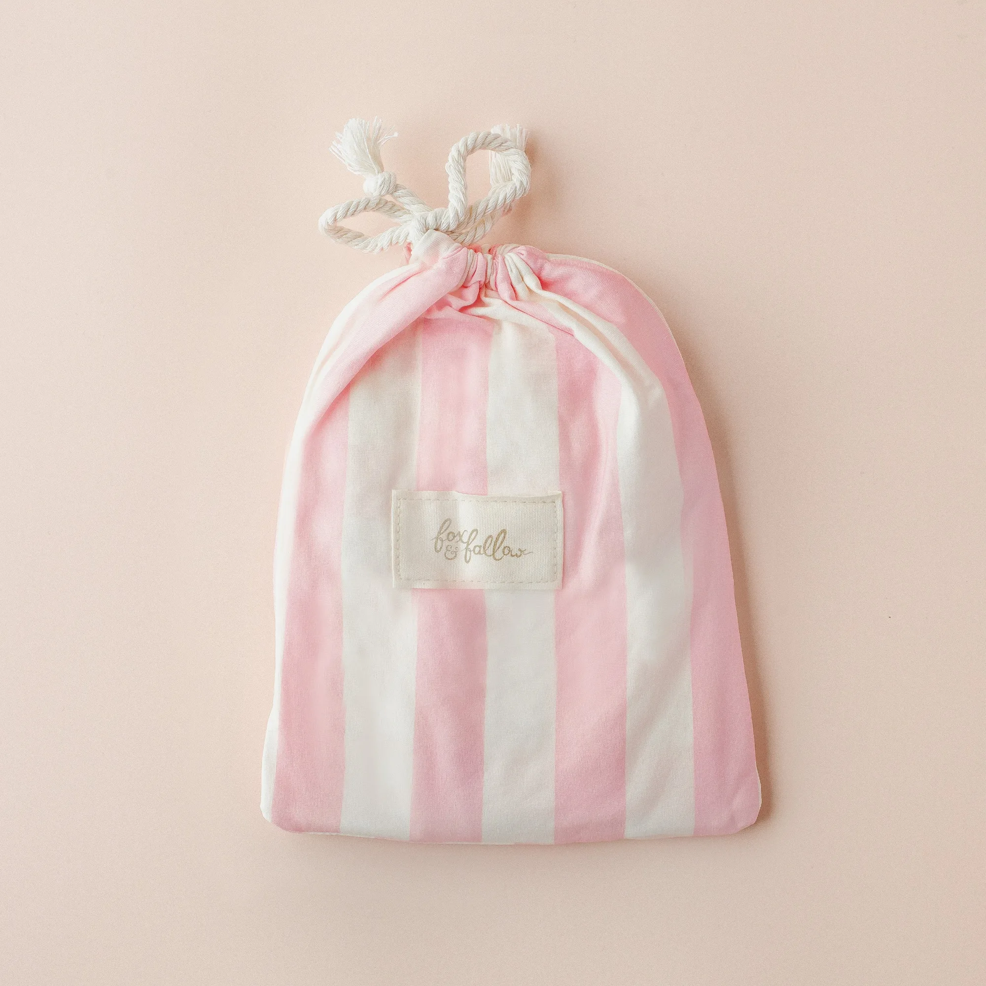 Petal Stripe Organic Fitted Bassinet Sheet/Change Pad Cover
