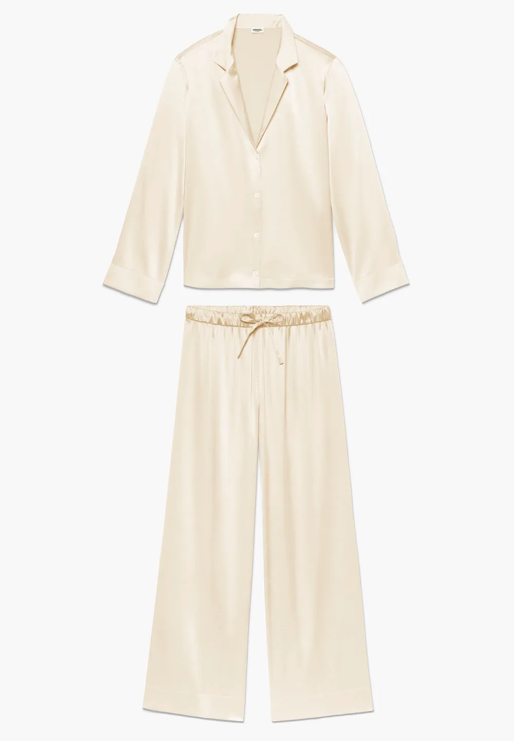 Luxury Silk | Pyjama lang - pearl