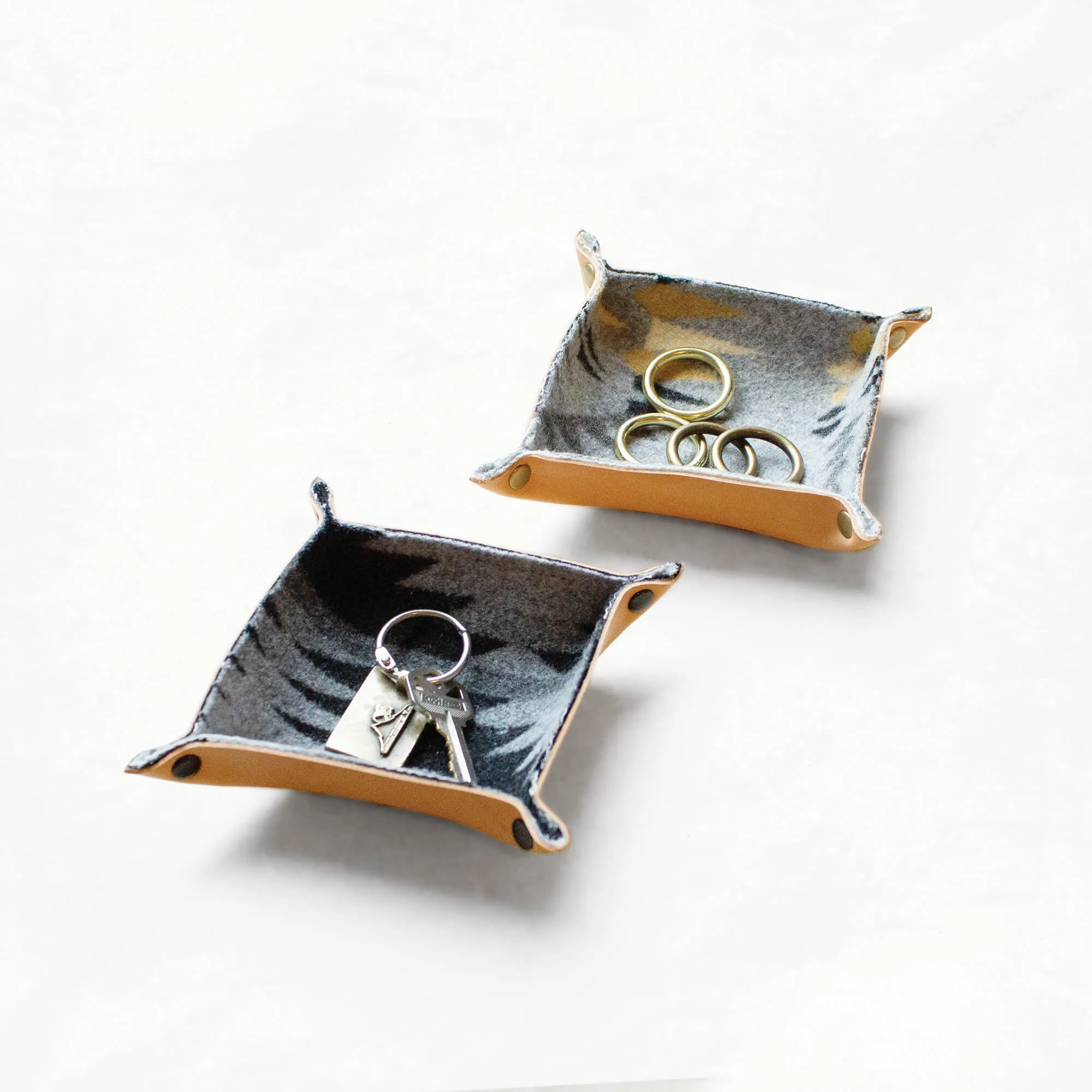 Assemble a Leather Tray Kit with Pendleton Wool