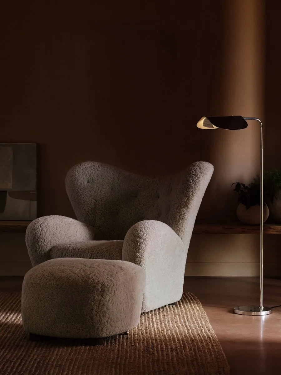 Tired Man Ottoman, Sheepskin