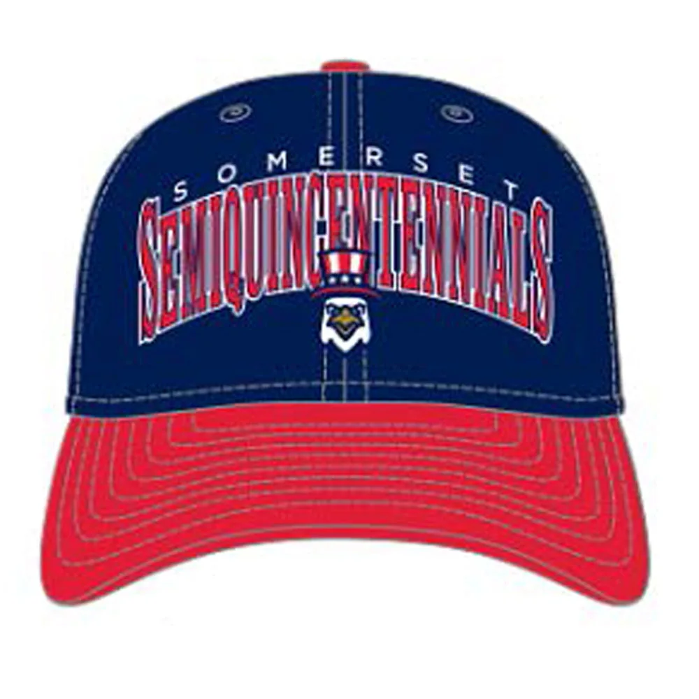 Somerset Patriots Somerset Semiquincentennials New Era 9Seventy Wordmark Snap Back Cap