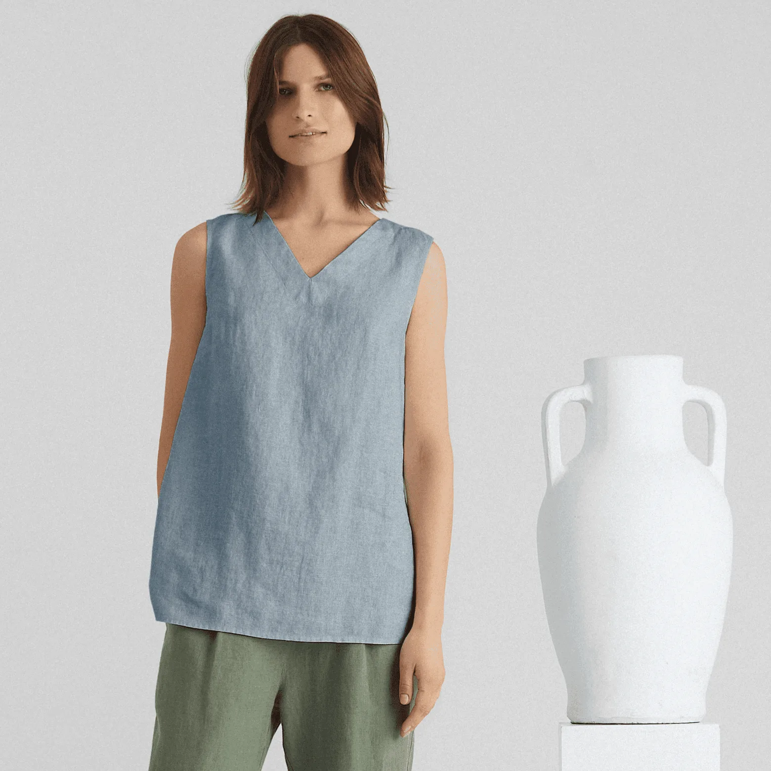 Allure Linen Daffodil Top